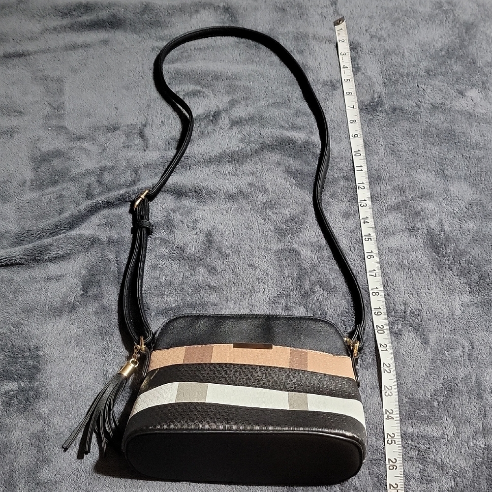 Stylish Black and Tan Women's Crossbody Bag